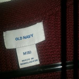 Old navy red cardigan